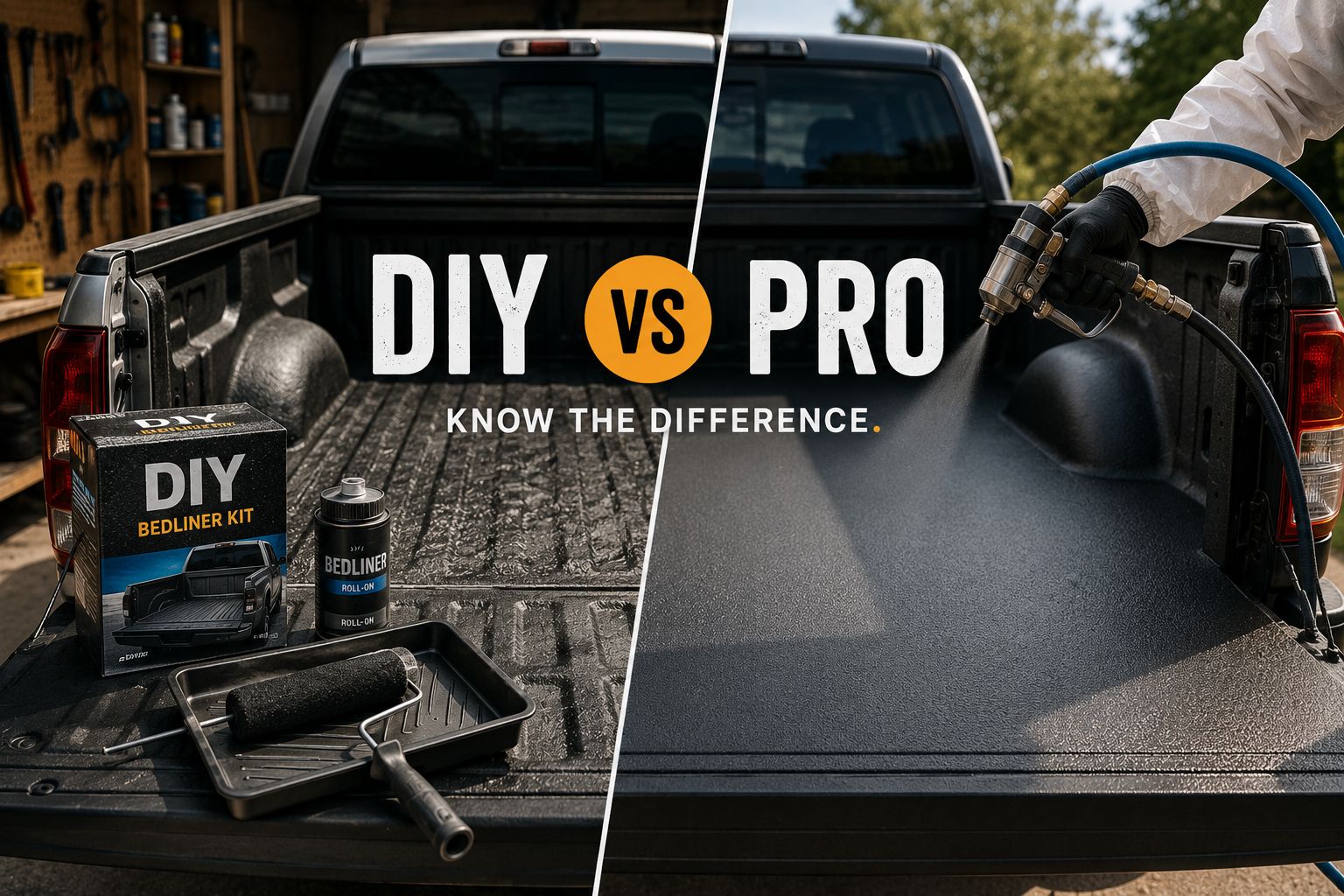 DIY spray on bedliner kit