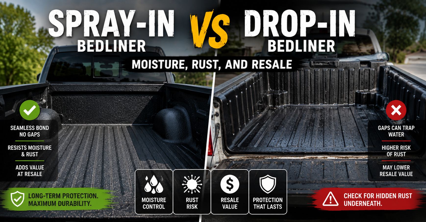 Spray-In vs. Drop-In Bedliners